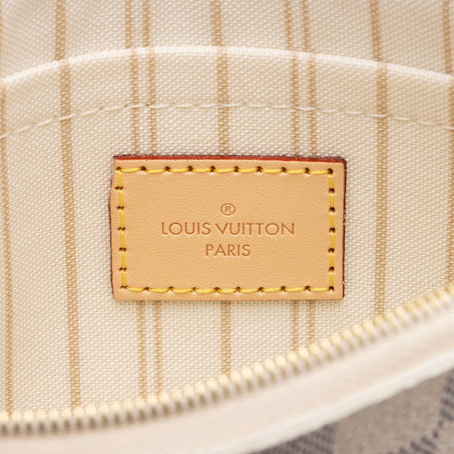 Louis Vuitton Damier Azur Neverfull MM Pochette (SHF-pOWDWj)