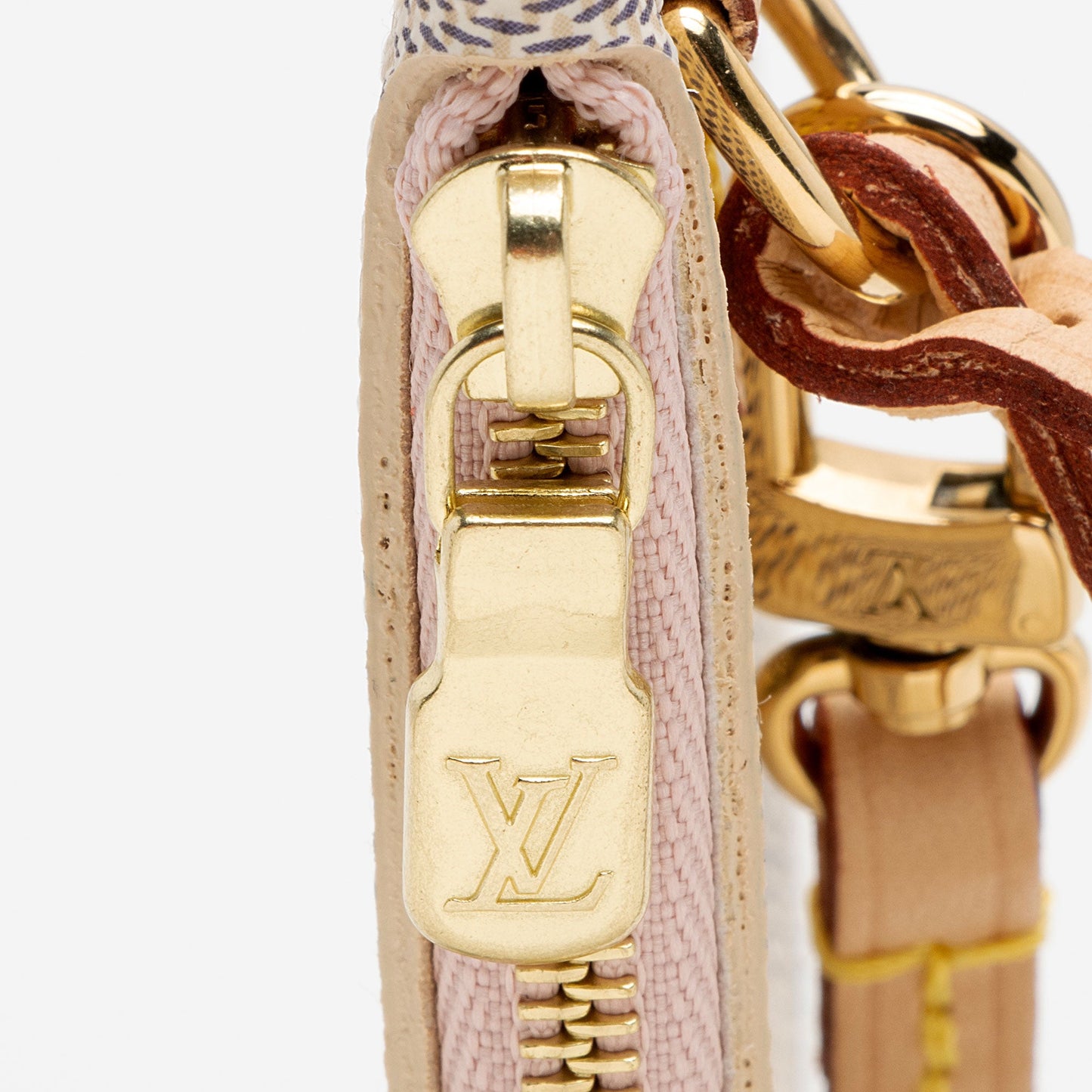 Louis Vuitton Damier Azur Neverfull MM Pochette -  (SHF-J7z27Y)