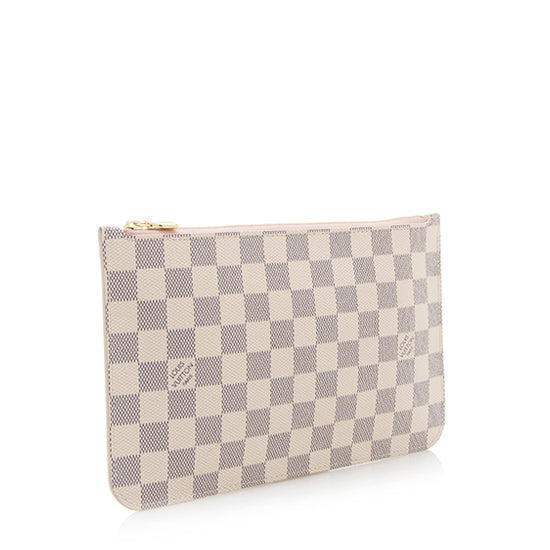 Louis Vuitton Damier Azur Neverfull MM Pochette (SHF-19777)