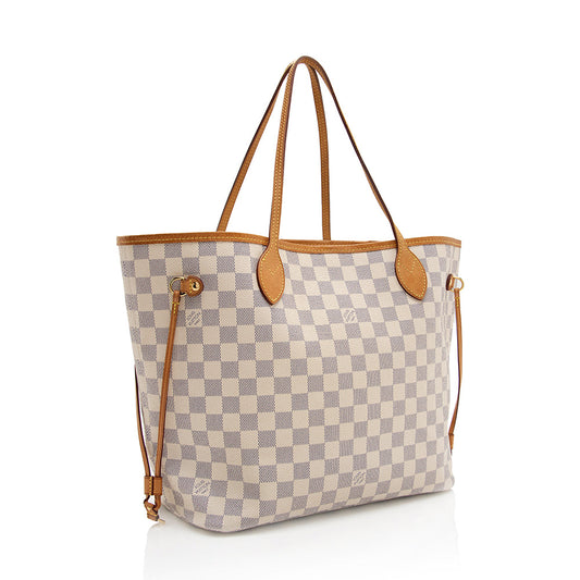 Louis Vuitton Damier Azur Neverfull MM Tote (SHF-18392)