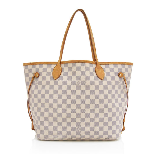 Louis Vuitton Damier Azur Neverfull MM Tote (SHF-bsFsnX)