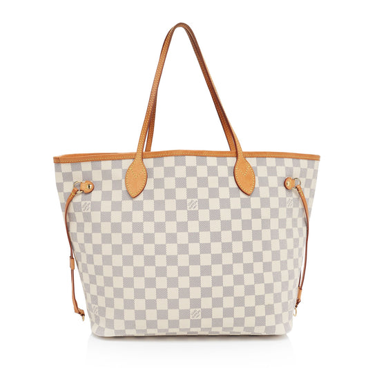 Louis Vuitton Damier Azur Neverfull MM Tote (SHF-ZWxibm)