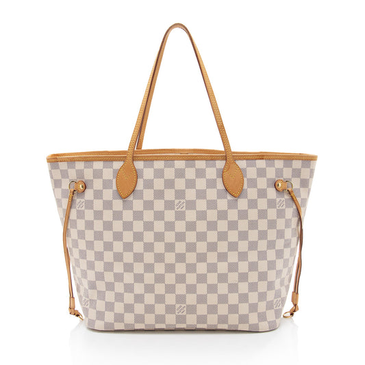 Louis Vuitton Damier Azur Neverfull MM Tote -  (SHF-rTmIzS)