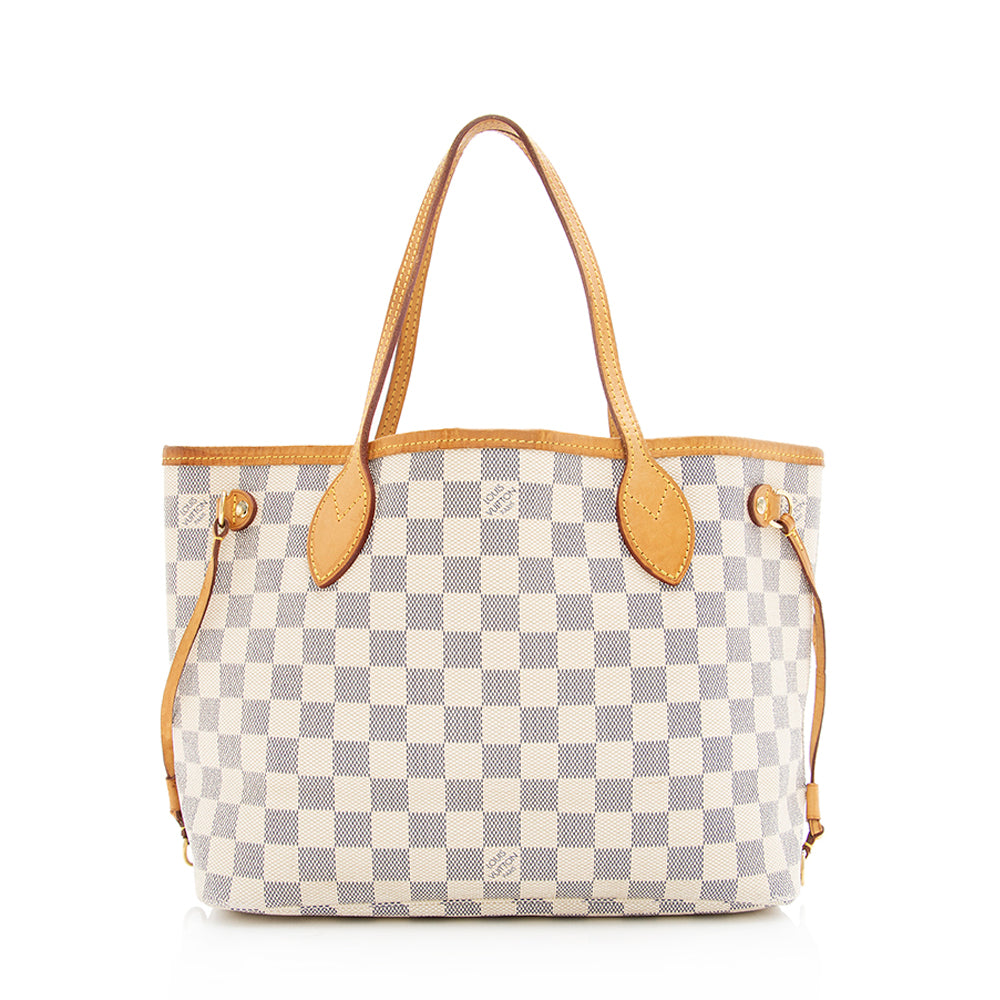 Louis Vuitton Damier Azur Neverfull PM Tote -  (SHF-19639)