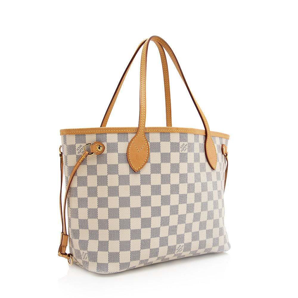 Louis Vuitton Damier Azur Neverfull PM Tote (SHF-20349)