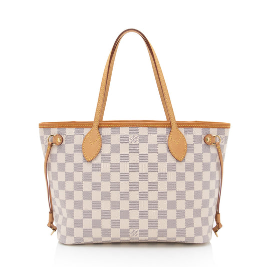 Louis Vuitton Damier Azur Neverfull PM Tote (SHF-JcINxN)