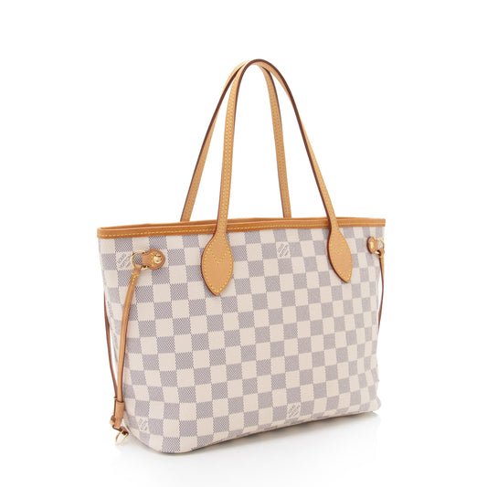 Louis Vuitton Damier Azur Neverfull PM Tote (SHF-JcINxN)