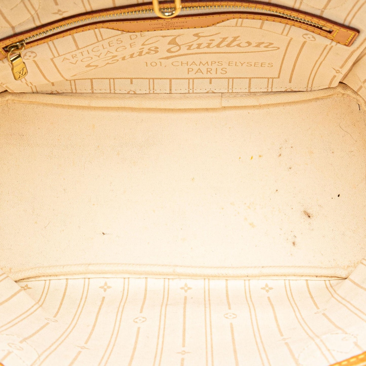 Louis Vuitton Damier Azur Neverfull PM (SHG-sLn0dt)