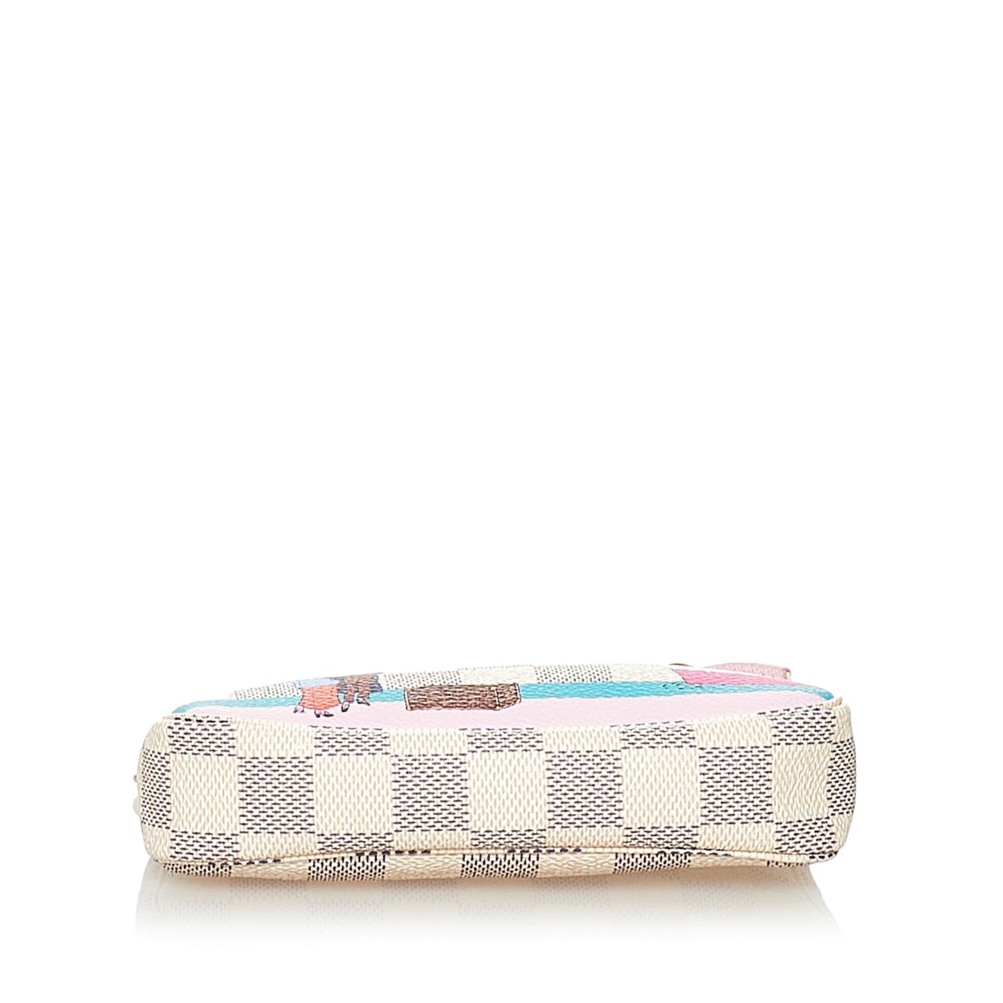 Louis Vuitton Damier Azur Pochette Accessories Illustre Transatlantic (SHG-32270)