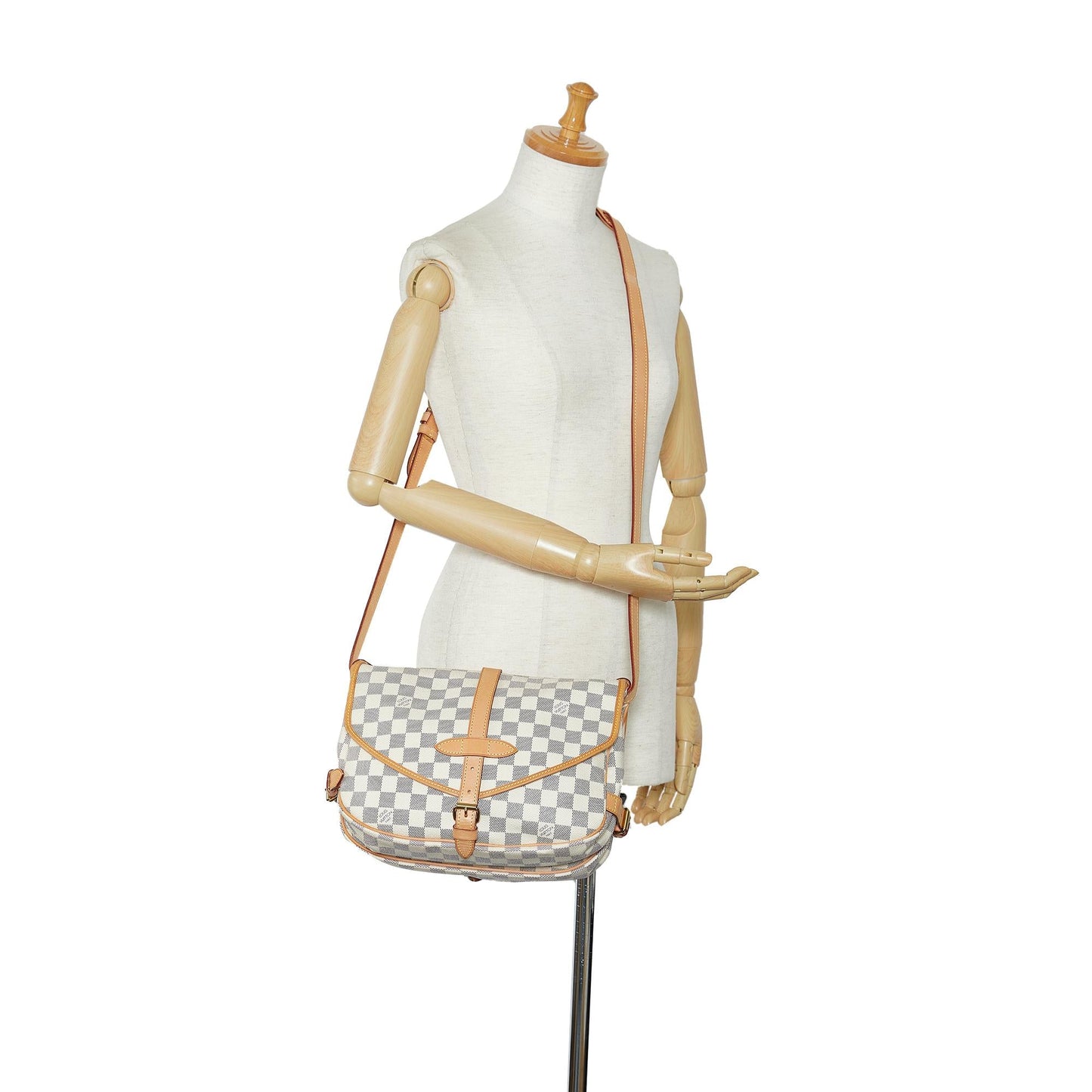 Louis Vuitton Damier Azur Saumur (SHG-06Eeks)