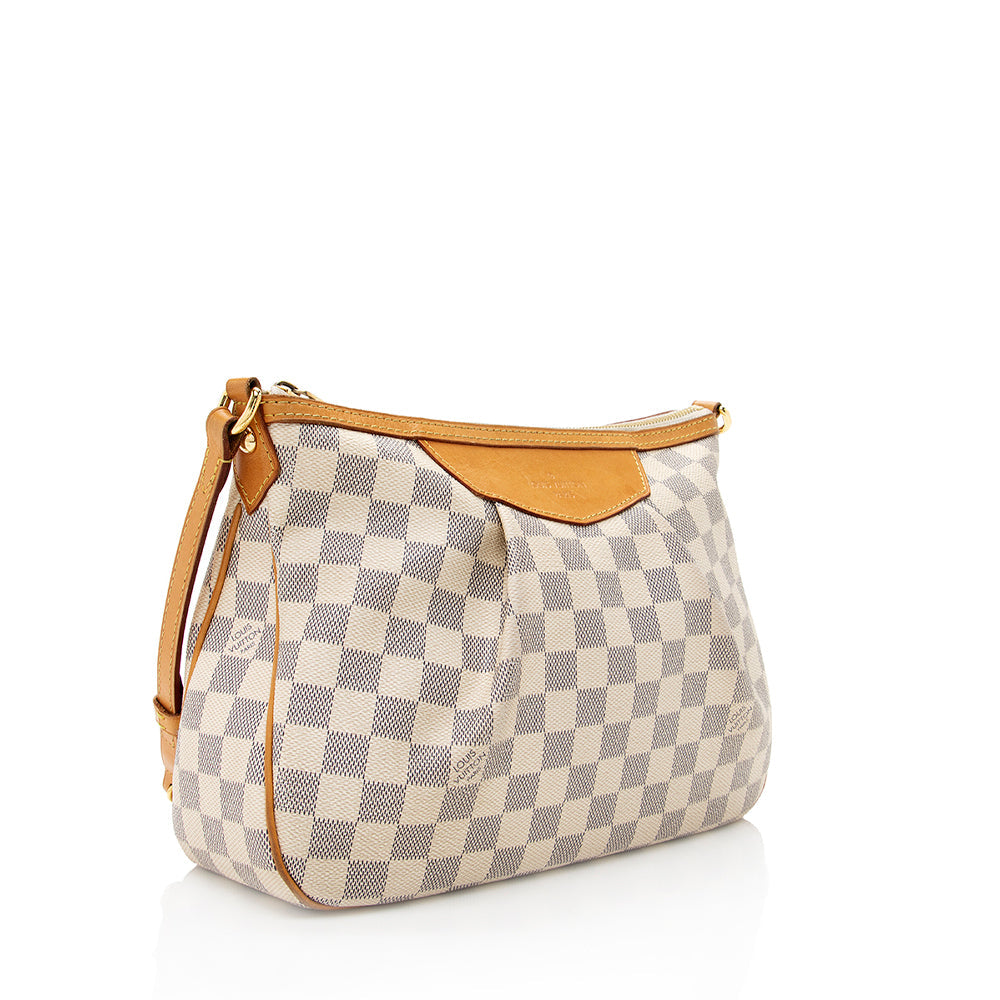 Louis Vuitton Damier Azur Siracusa PM Shoulder Bag (SHF-18912)