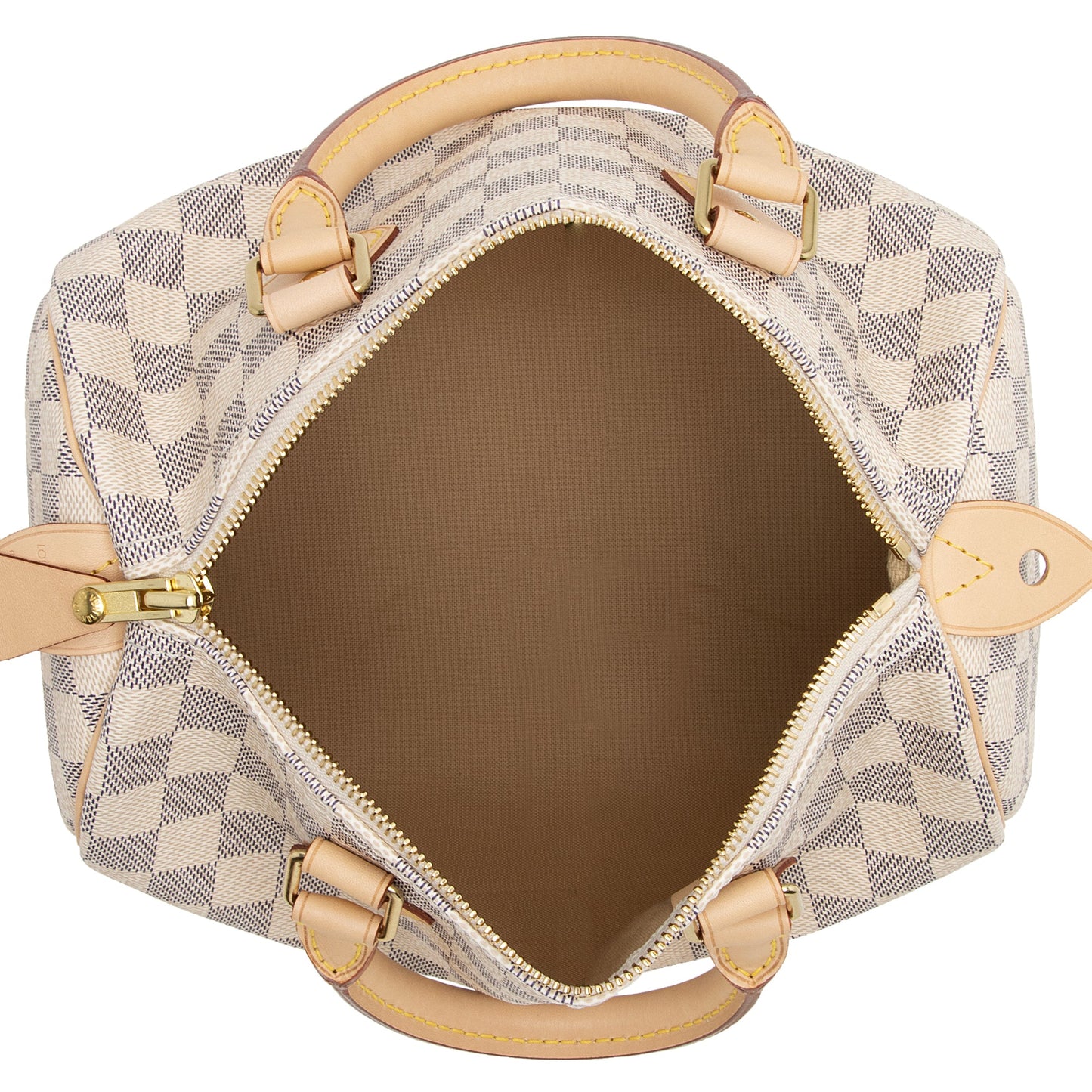 Louis Vuitton Damier Azur Speedy 25 Satchel (SHF-mICLk2)