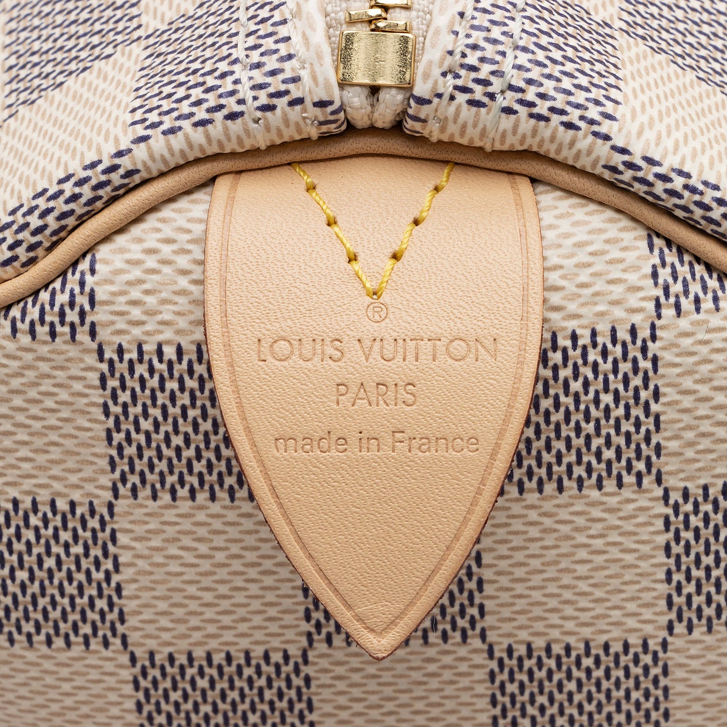 Louis Vuitton Damier Azur Speedy 25 Satchel (SHF-mICLk2)
