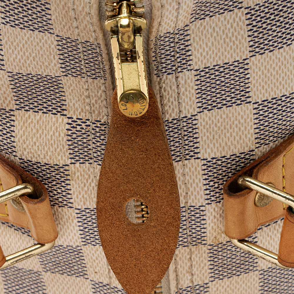 Louis Vuitton Damier Azur Speedy 30 Satchel -  (SHF-20474)