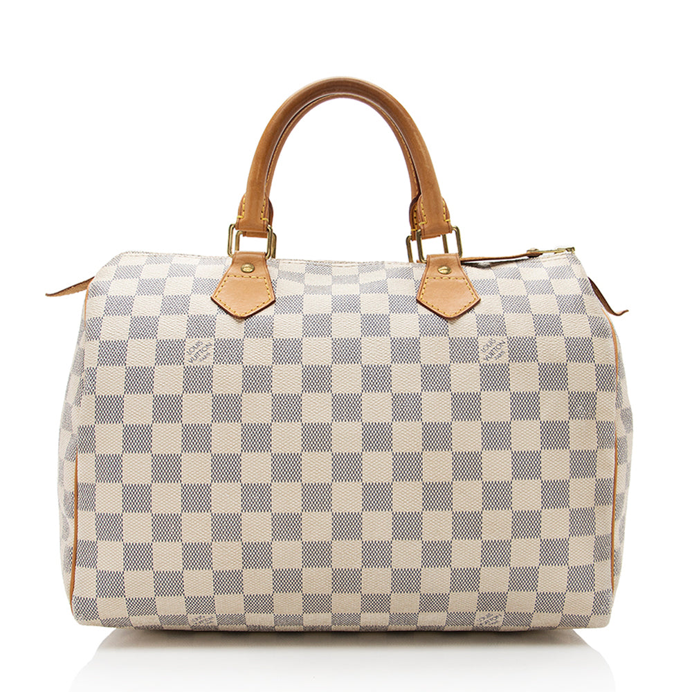 Louis Vuitton Damier Azur Speedy 30 Satchel (SHF-19062)