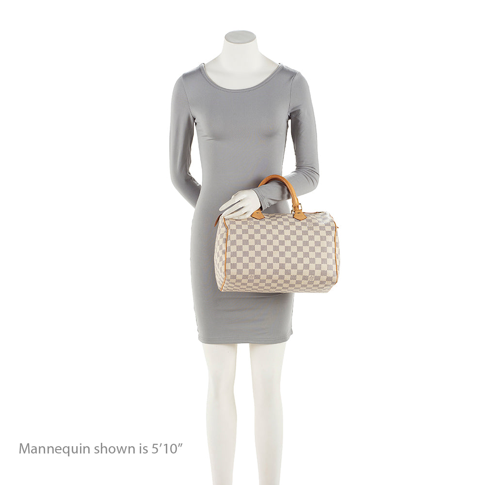 Louis Vuitton Damier Azur Speedy 30 Satchel (SHF-20907)