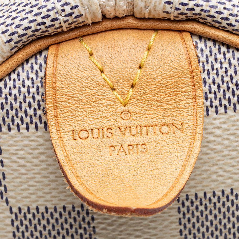 Louis Vuitton Damier Azur Speedy 30 Satchel (SHF-21706)