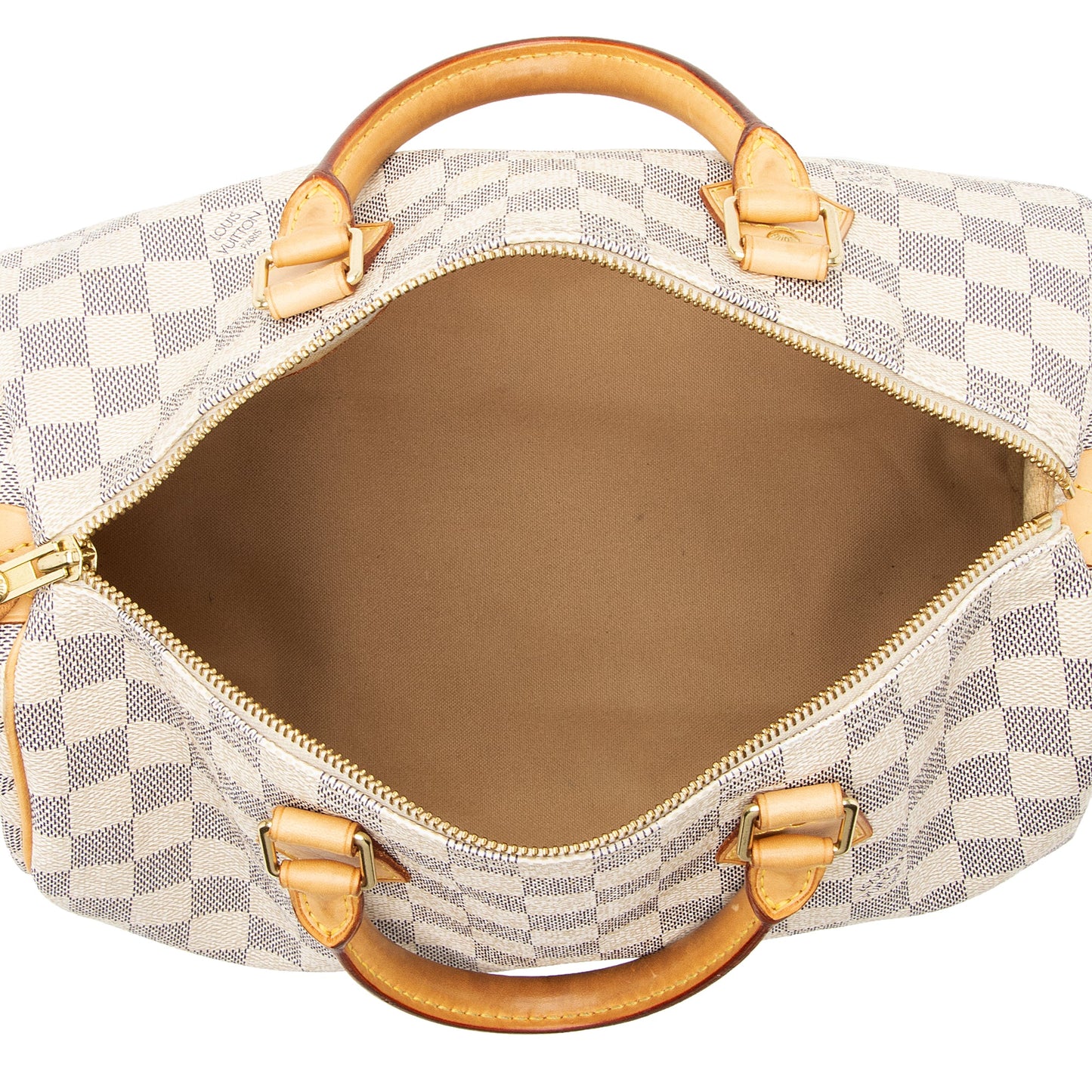 Louis Vuitton Damier Azur Speedy 30 Satchel (SHF-22278)