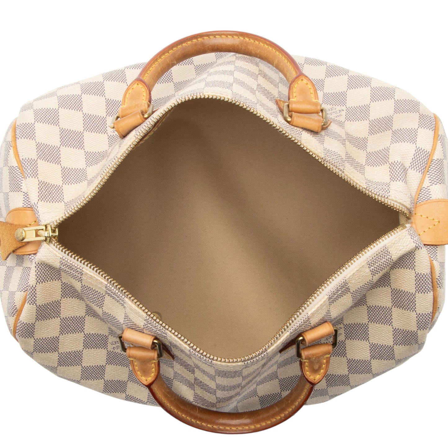 Louis Vuitton Damier Azur Speedy 30 Satchel (SHF-qafYSo)