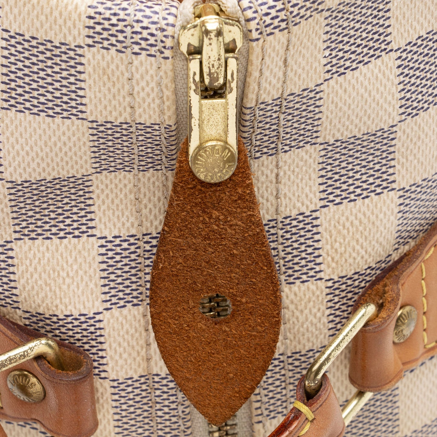Louis Vuitton Damier Azur Speedy 30 Satchel (SHF-bV6e4O)