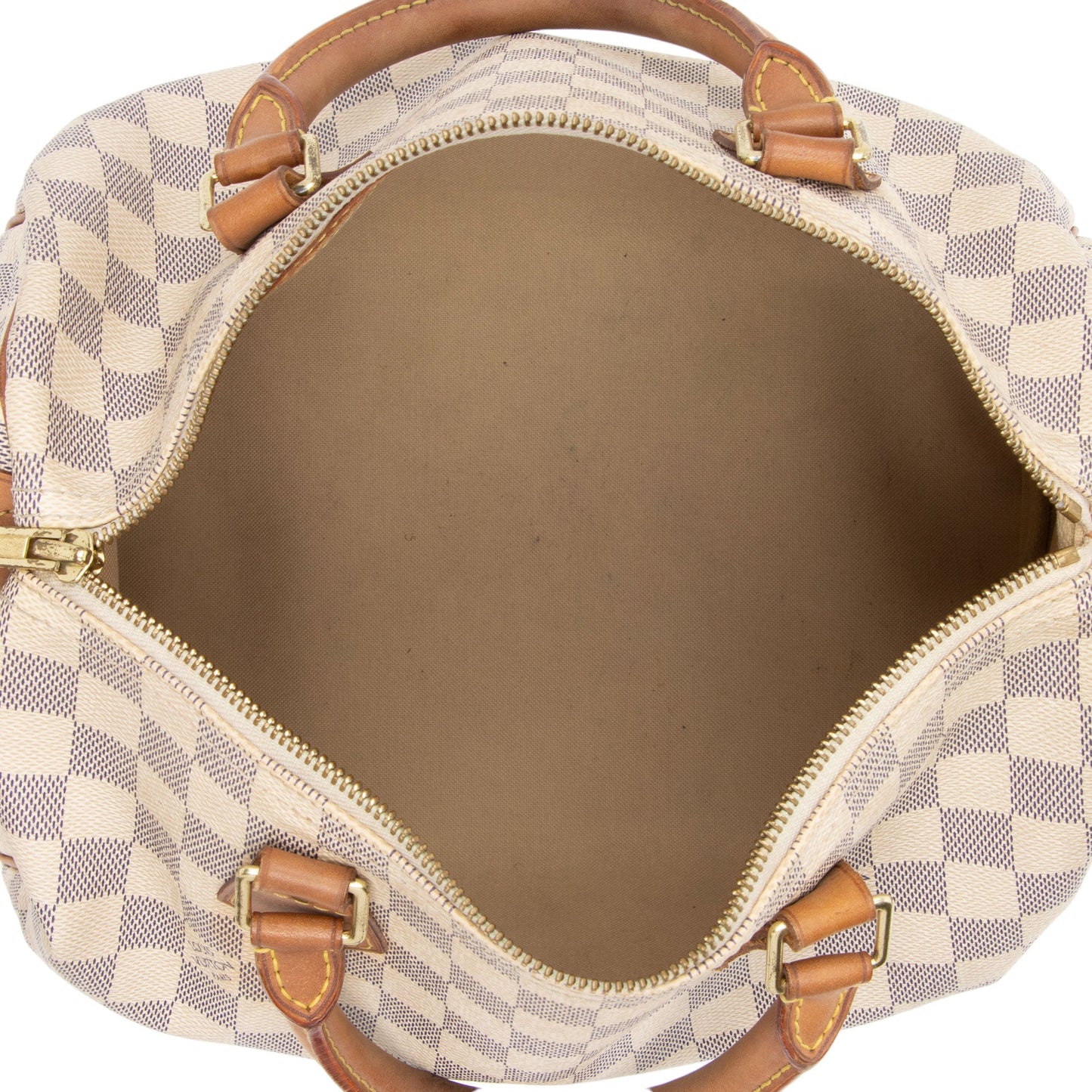 Louis Vuitton Damier Azur Speedy 30 Satchel (SHF-bV6e4O)