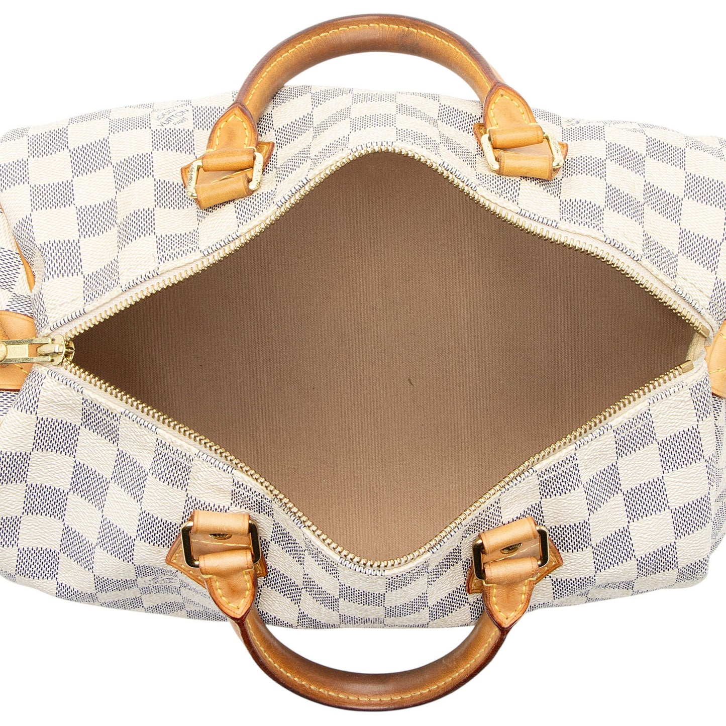 Louis Vuitton Damier Azur Speedy 30 Satchel
