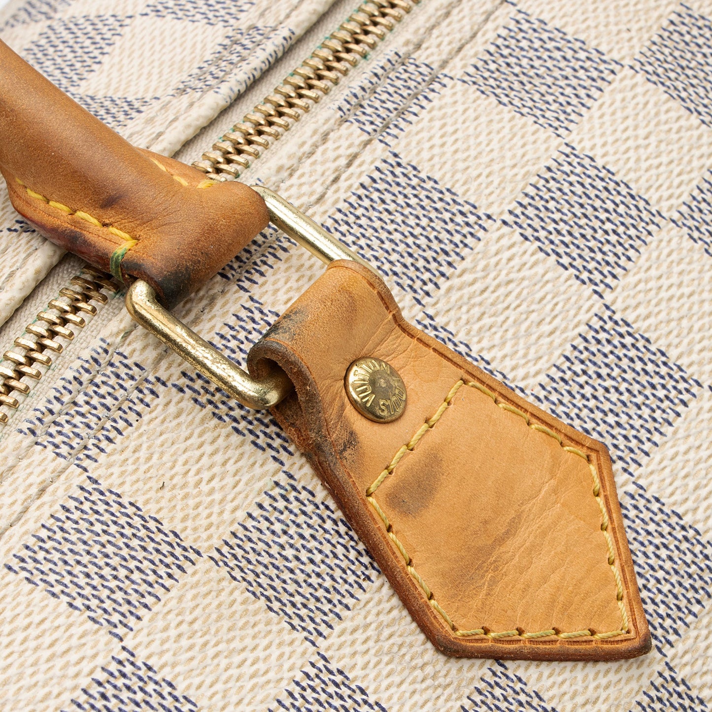 Louis Vuitton Damier Azur Speedy 35 Satchel (SHF-eWgCTI)