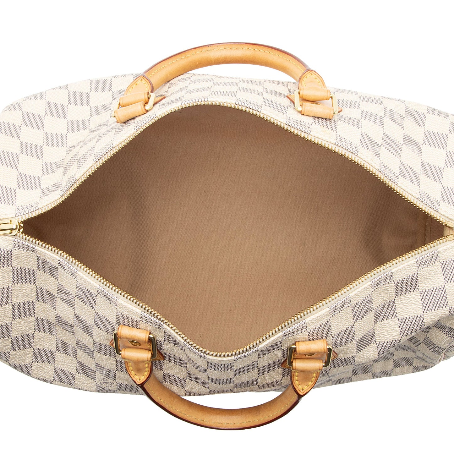 Louis Vuitton Damier Azur Speedy 35 Satchel (SHF-Sjma9Y)