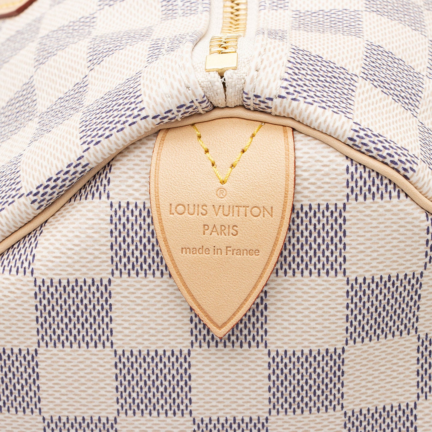 Louis Vuitton Damier Azur Speedy 35 Satchel (SHF-25zlLp)