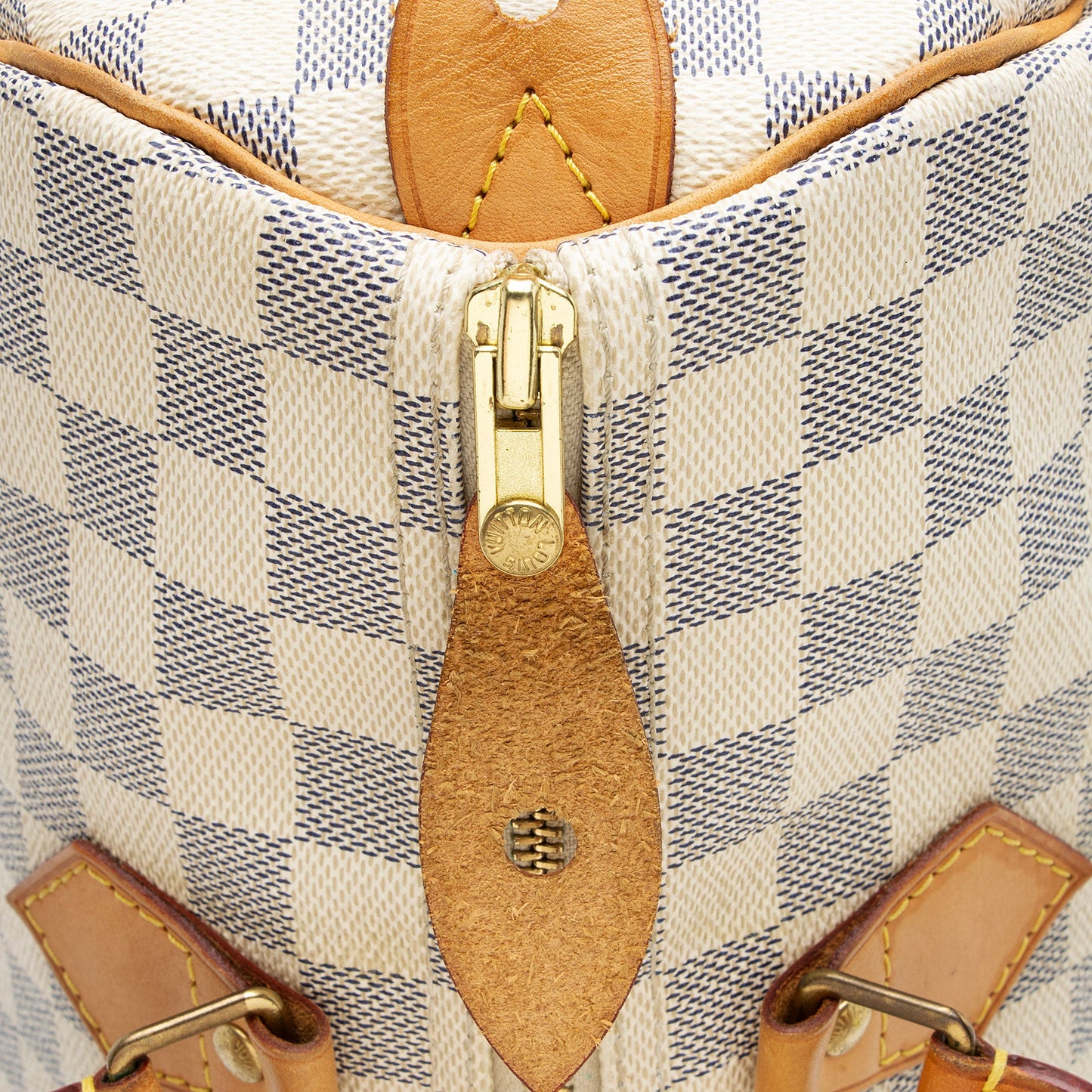 Louis Vuitton Damier Azur Speedy 35 Satchel (SHF-LBu6mk)