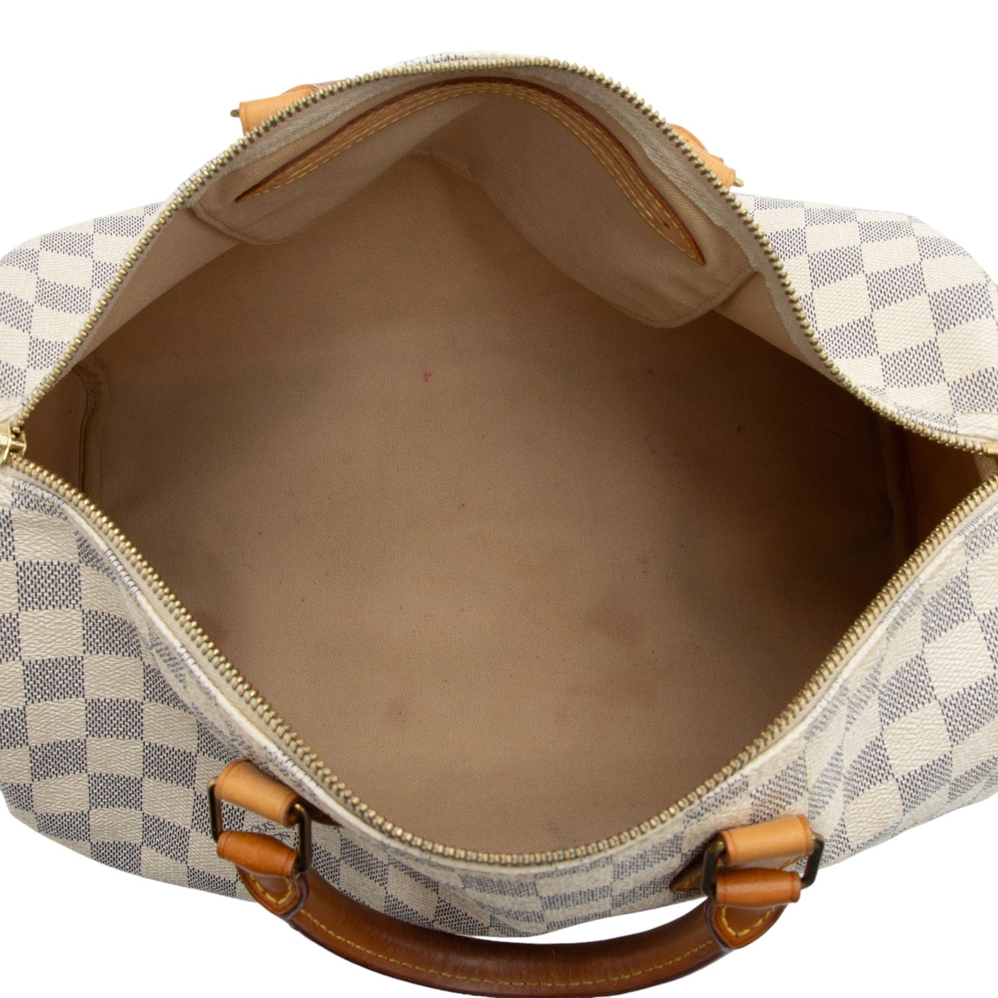 Louis Vuitton Damier Azur Speedy 35 Satchel (SHF-LBu6mk)