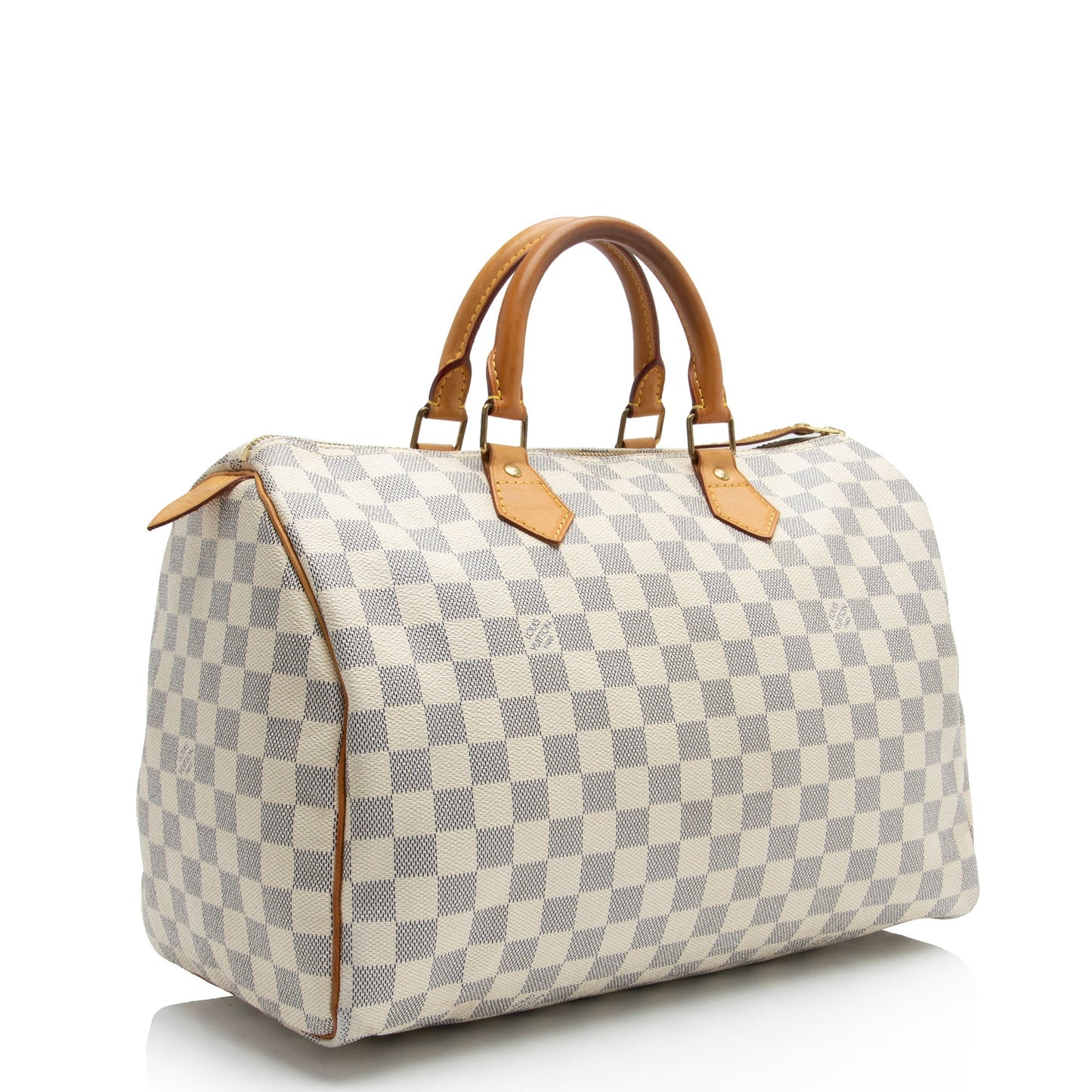 Louis Vuitton Damier Azur Speedy 35 Satchel (SHF-LBu6mk)