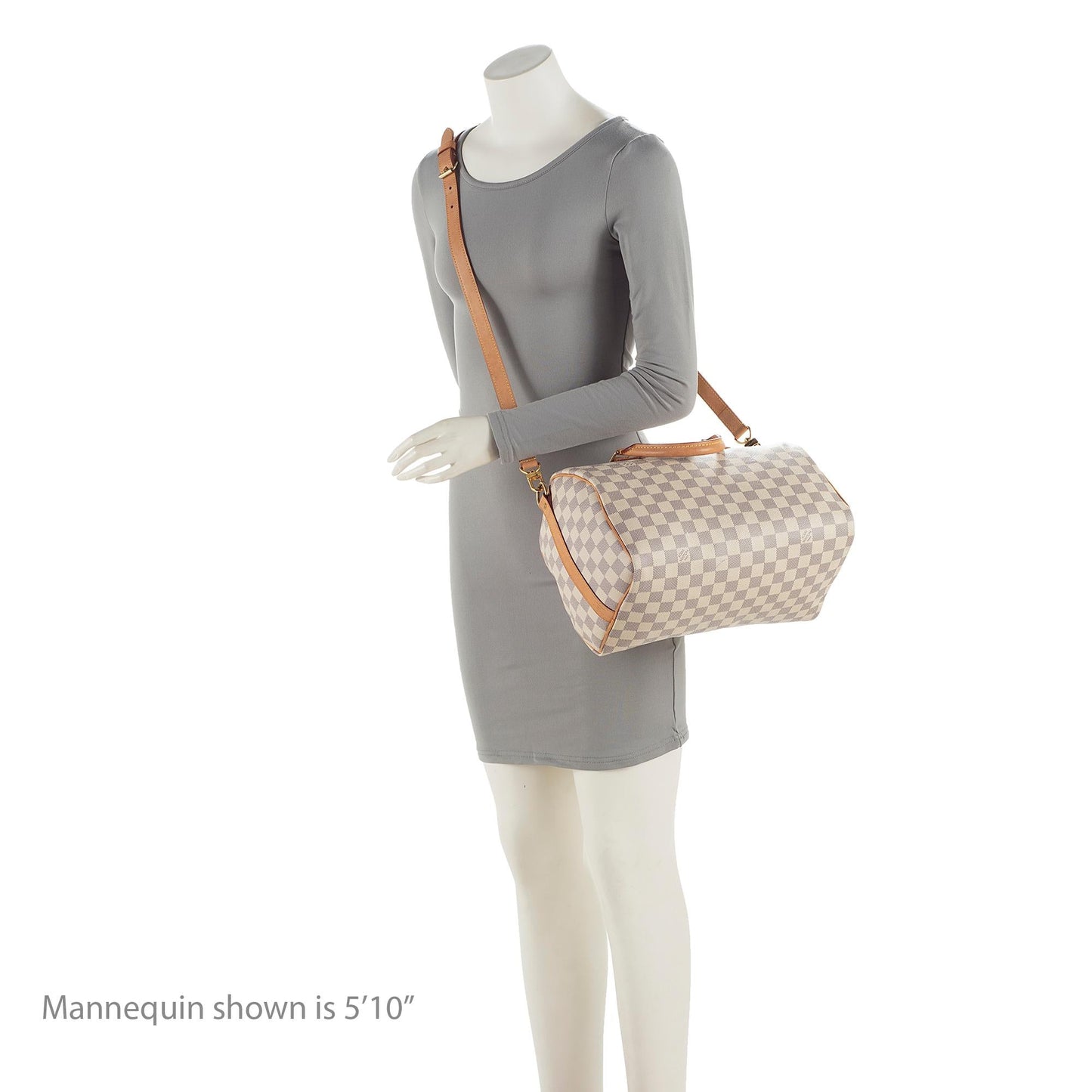 Louis Vuitton Damier Azur Speedy Bandouliere 30 Satchel (SHF-4DjdZg)