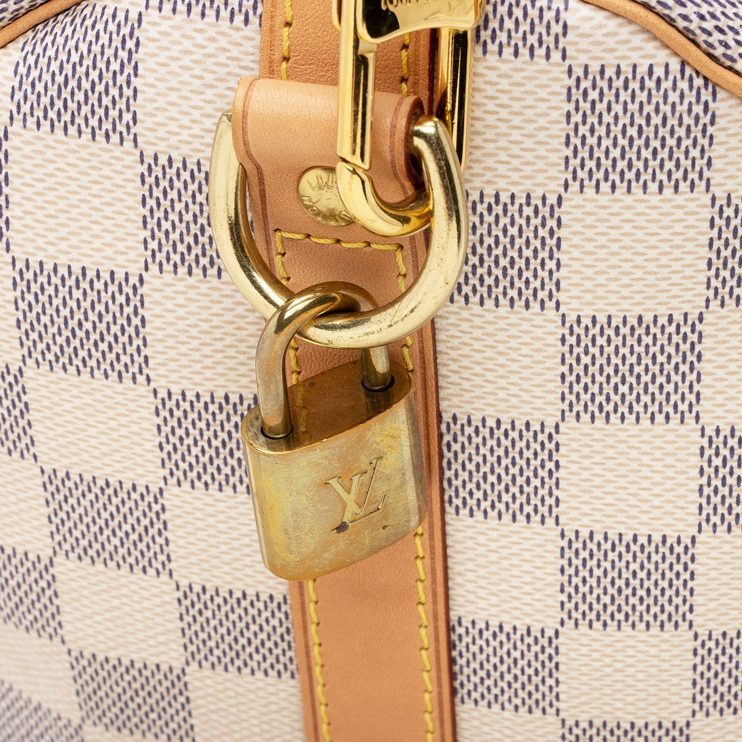Louis Vuitton Damier Azur Speedy Bandouliere 30 Satchel (SHF-uLQ8b7)
