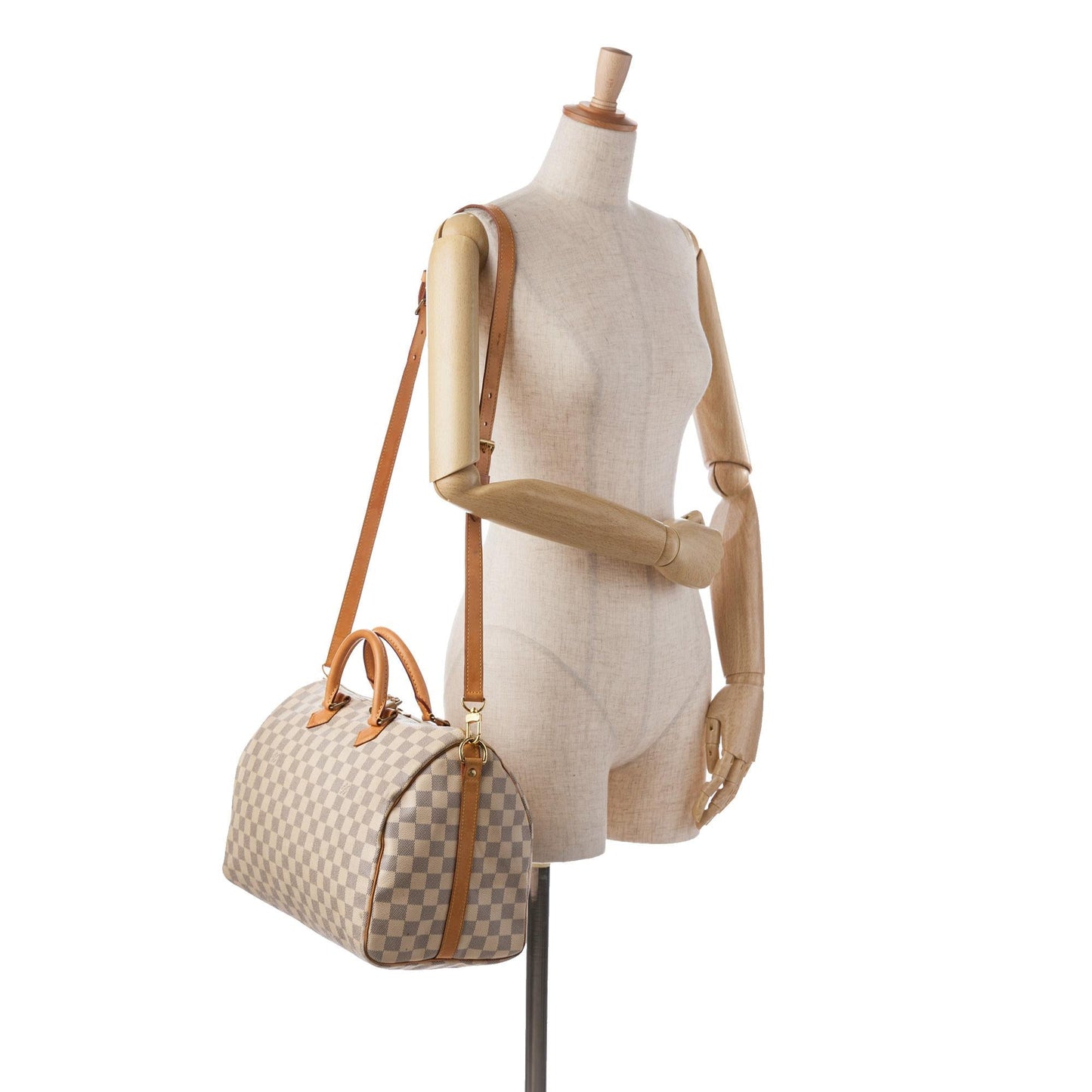Louis Vuitton Damier Azur Speedy Bandouliere 35 (SHG-Zy55wa)