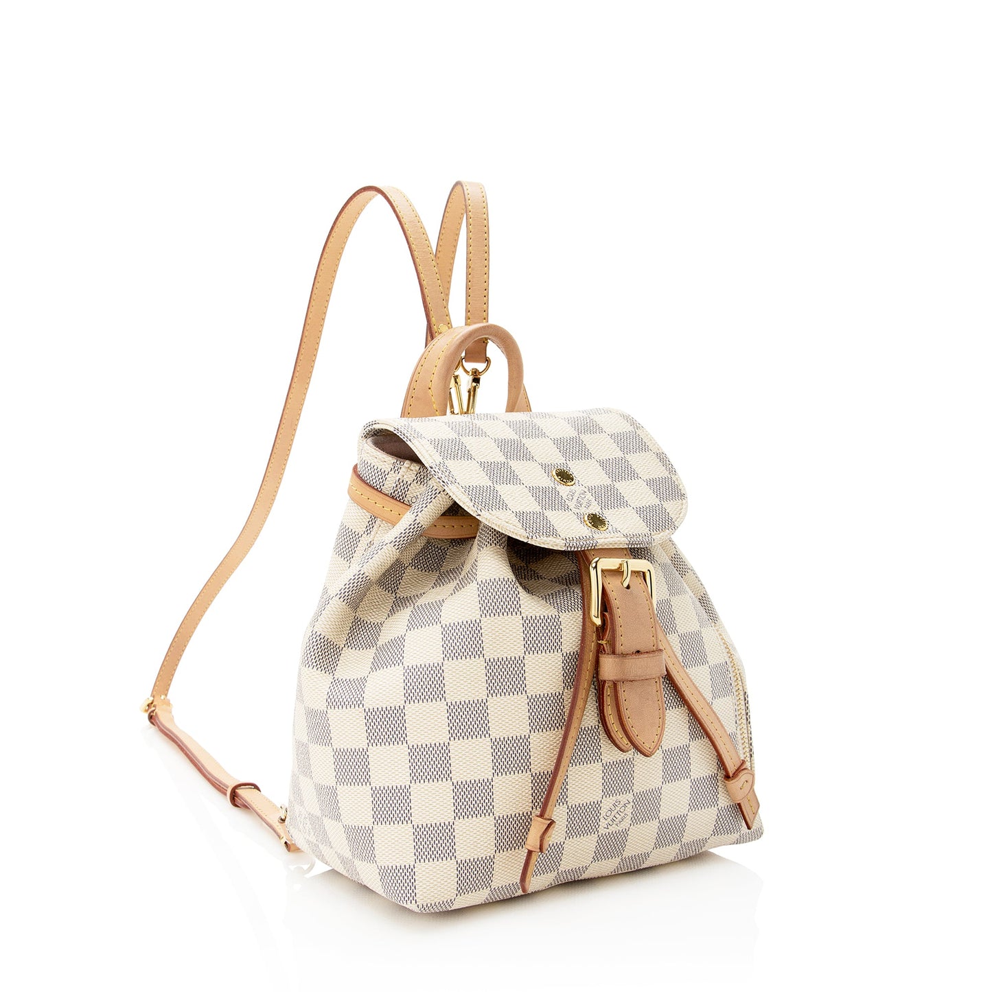 Louis Vuitton Damier Azur Sperone BB Backpack (SHF-22428)