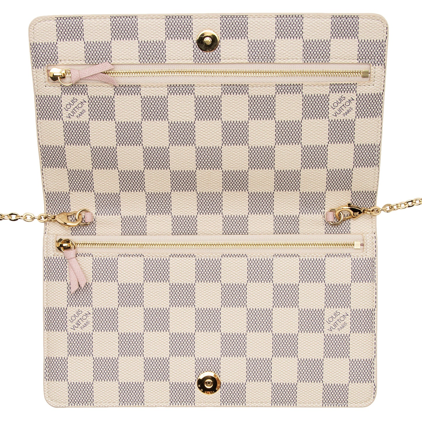 Louis Vuitton Damier Azur Summer Trunk Pochette Weekend Crossbody Bag (SHF-6YST27)
