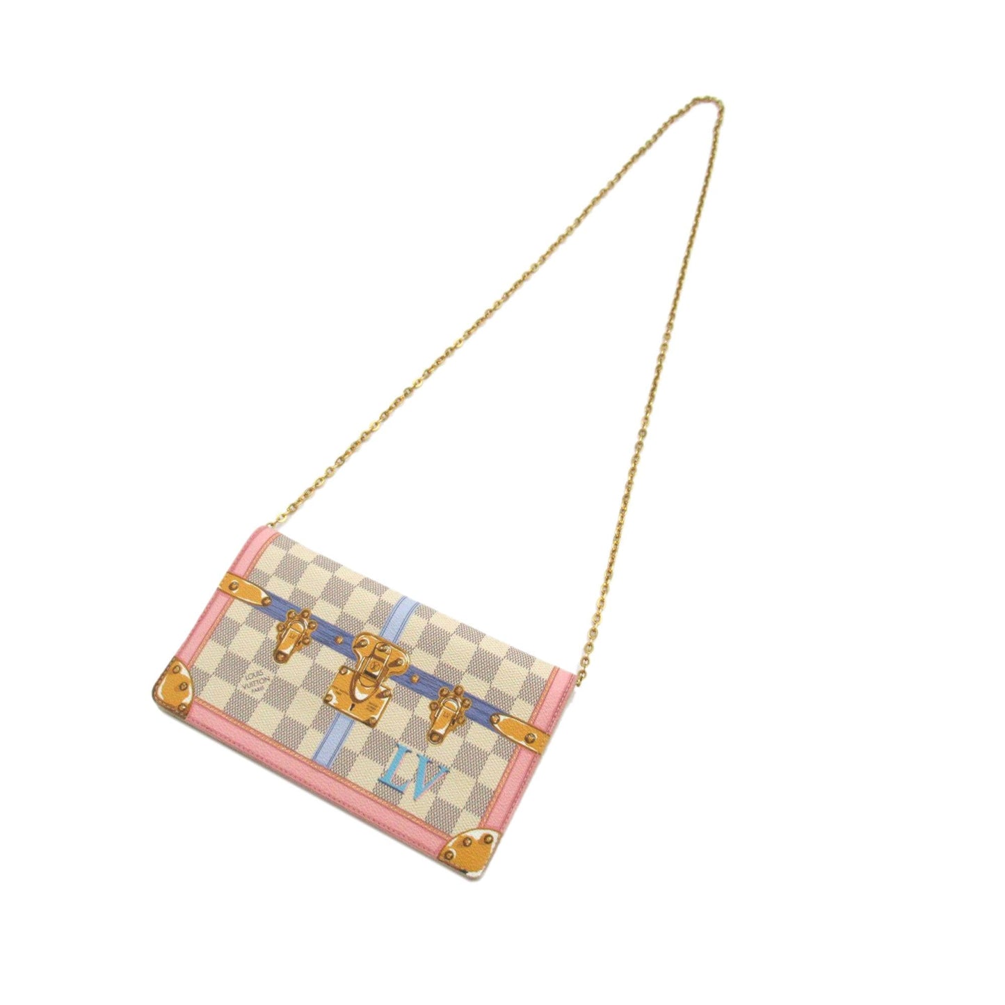 Louis Vuitton Damier Azur Summer Trunks Pochette Weekend (SHG-0kU19k)