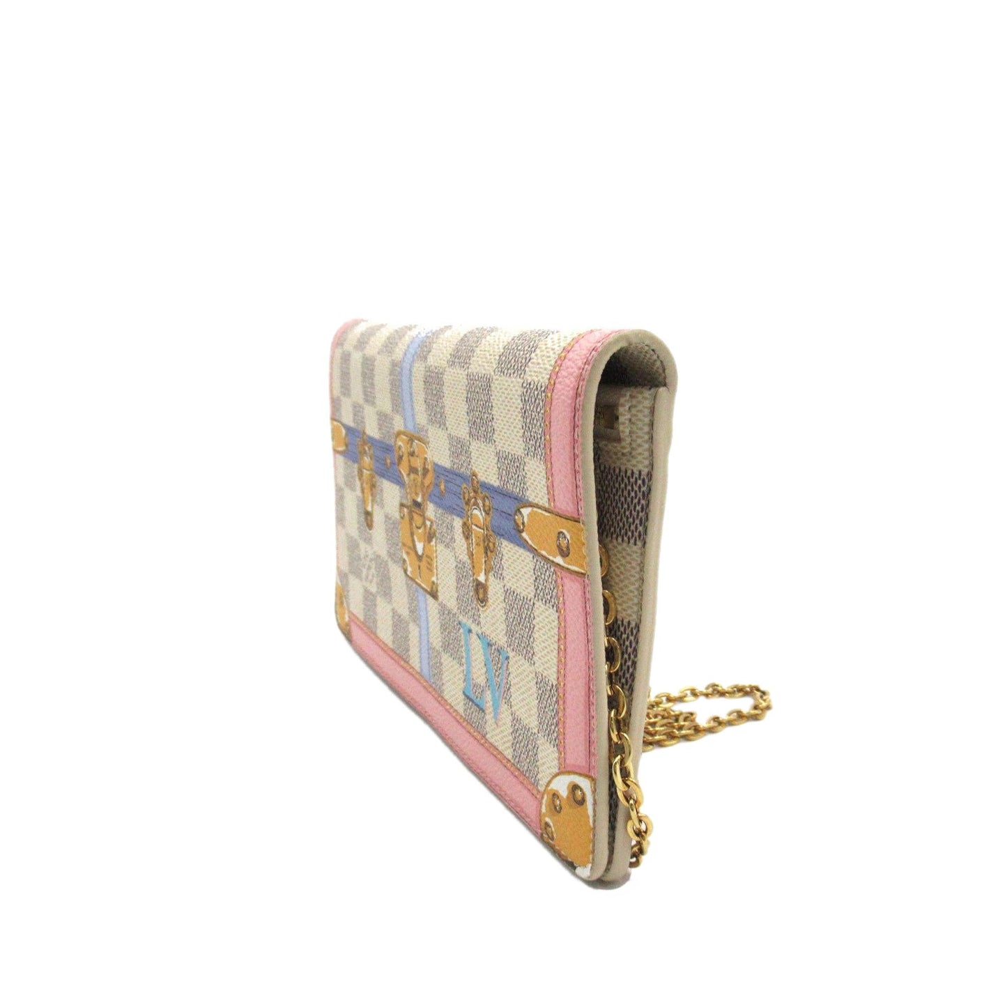 Louis Vuitton Damier Azur Summer Trunks Pochette Weekend (SHG-0kU19k)
