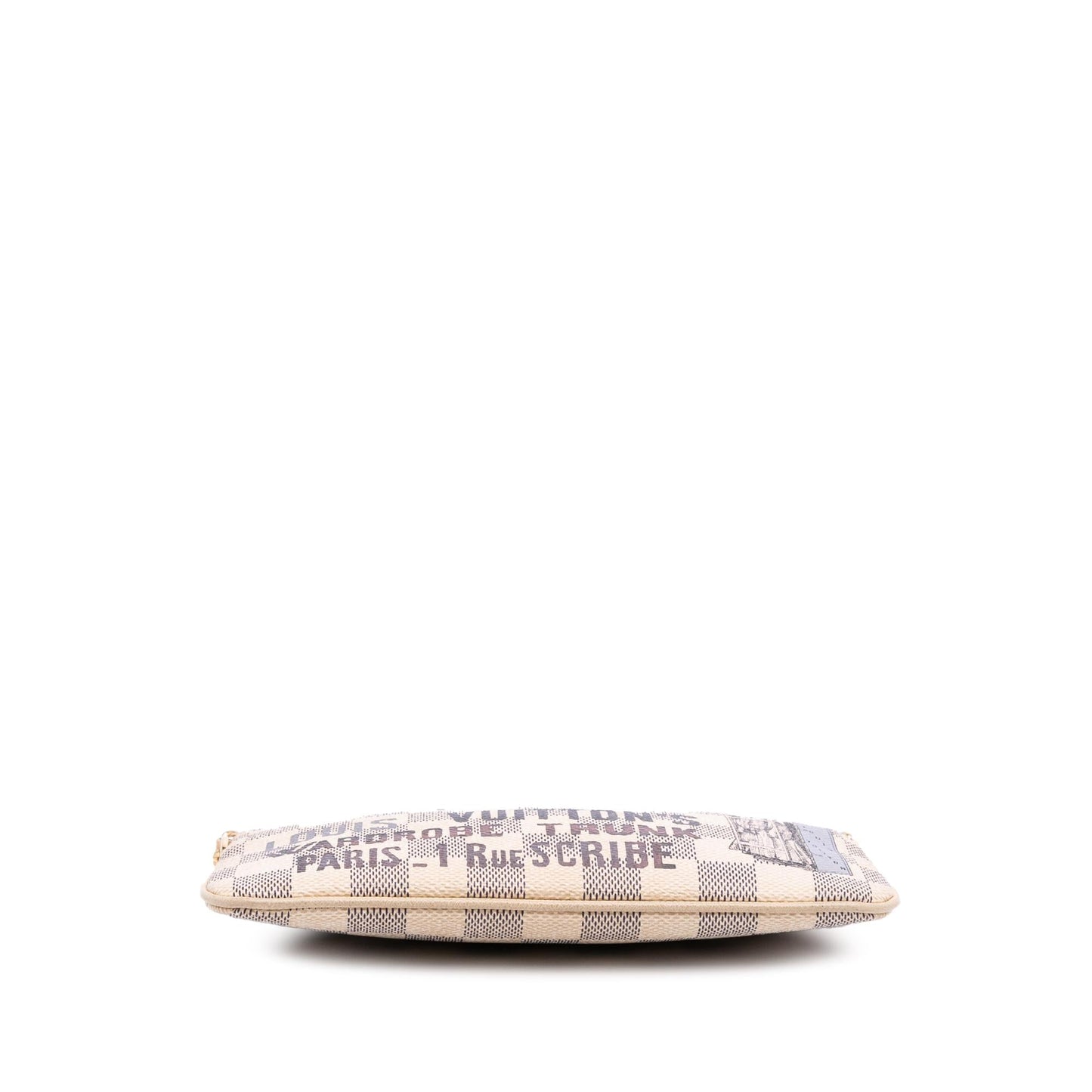 Louis Vuitton Damier Azur Trunks Labels Pochette Milla MM