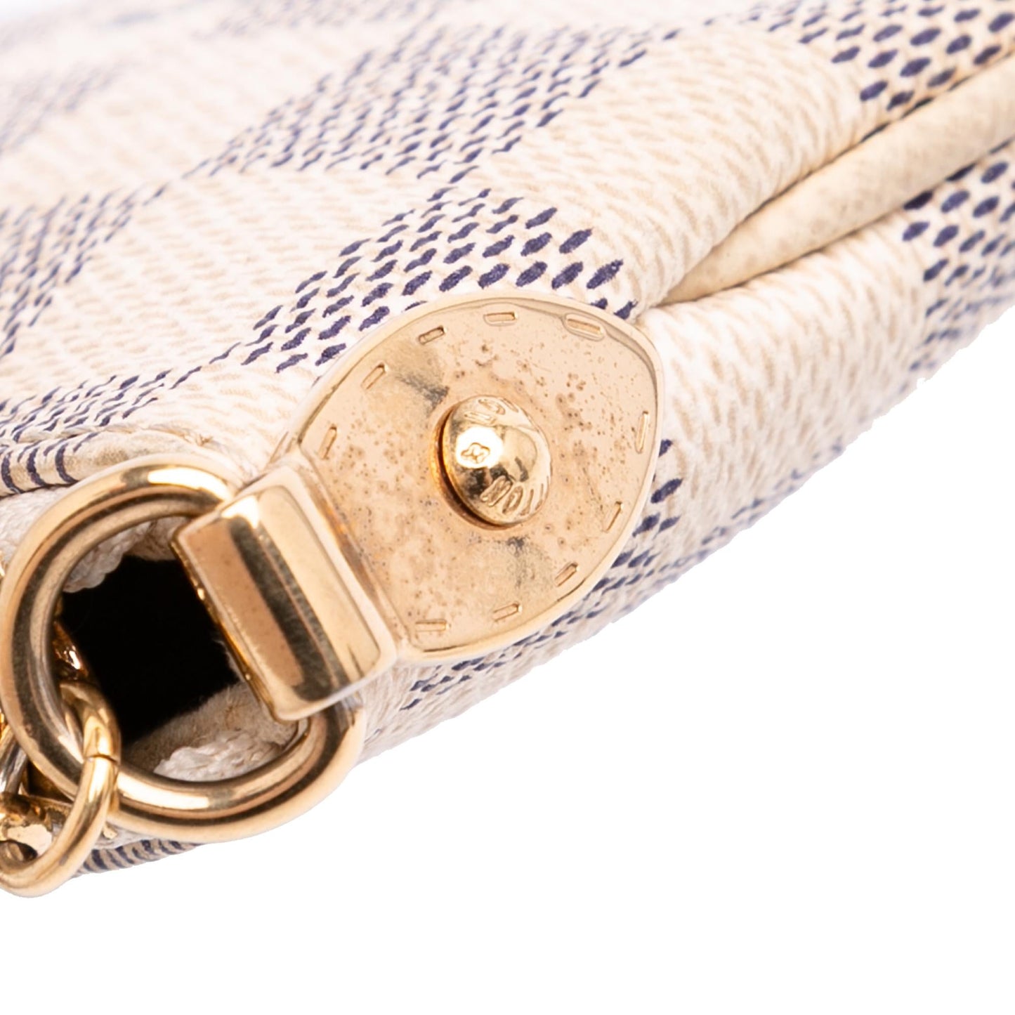 Louis Vuitton Damier Azur Trunks Labels Pochette Milla MM