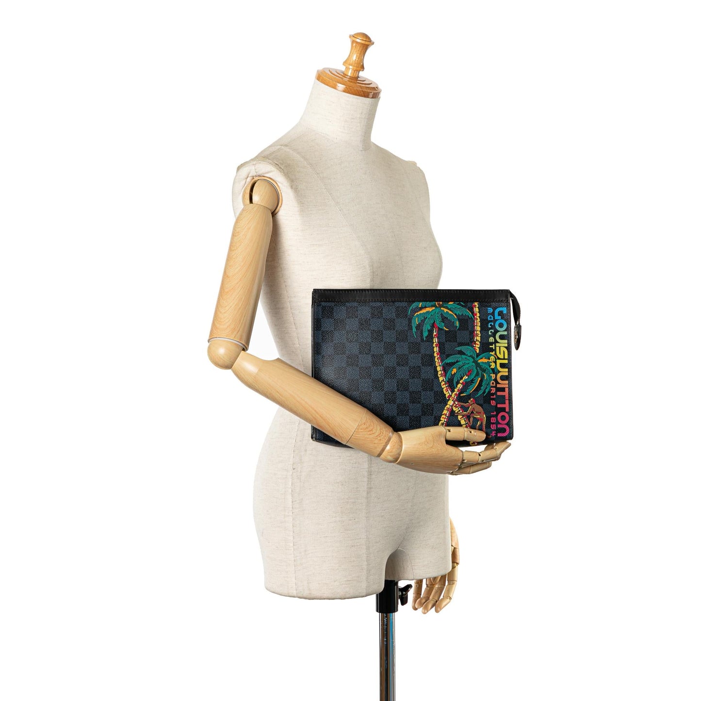 Louis Vuitton Damier Cobalt Jungle Pochette Voyage MM (SHG-75aBYS)