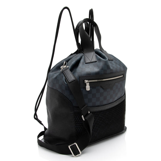 Louis Vuitton Damier Cobalt Matchpoint Hybrid Backpack (SHF-MLWCVZ)