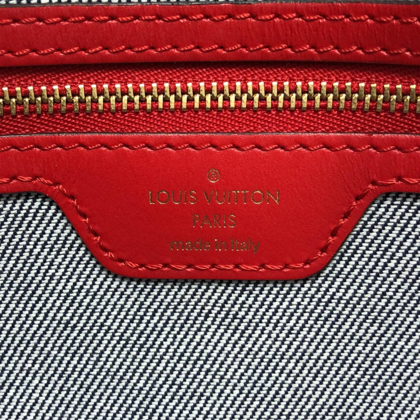 Louis Vuitton Damier Denim Onthego GM (SHG-Dva1Zr)