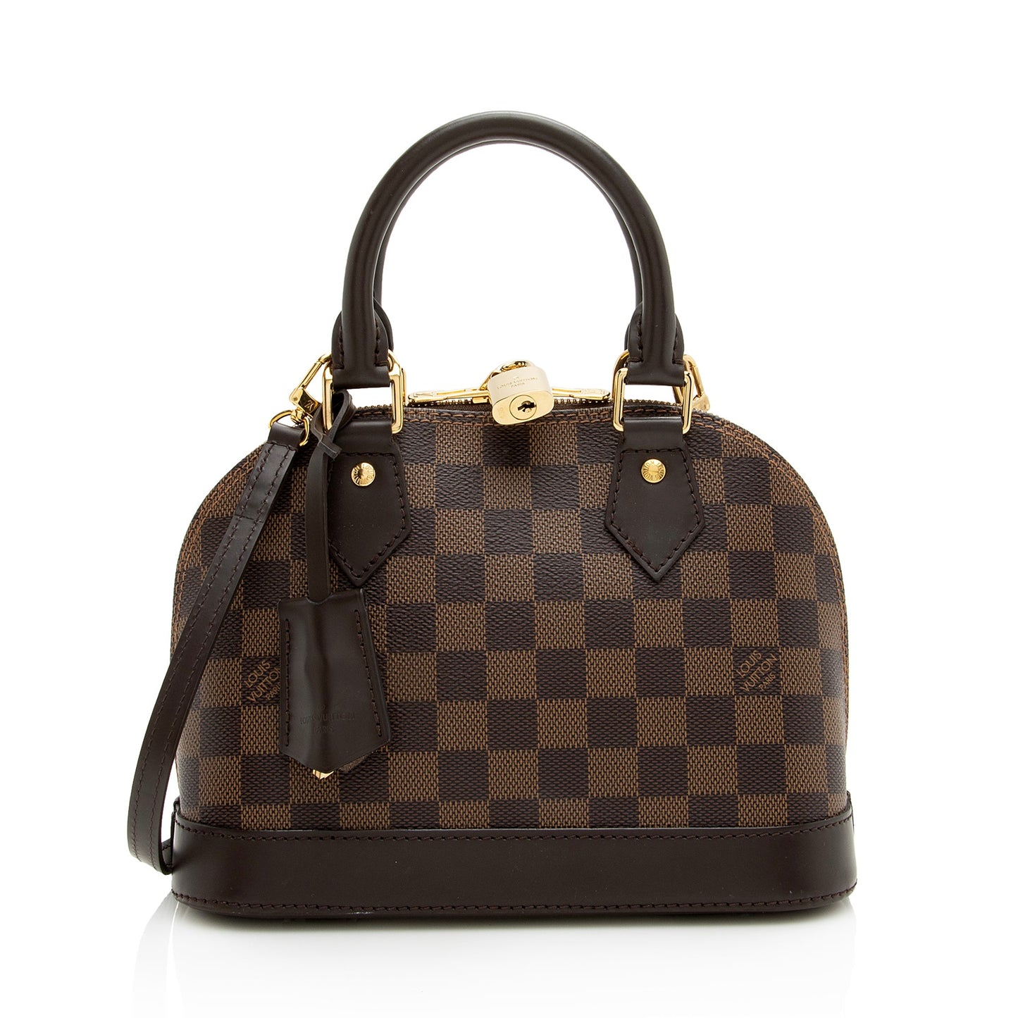 Louis Vuitton Damier Ebene Alma BB Satchel (SHF-22932)