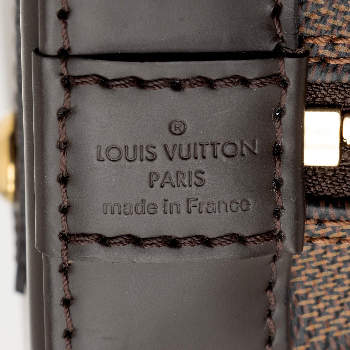 Louis Vuitton Damier Ebene Alma BB Satchel (SHF-22932)