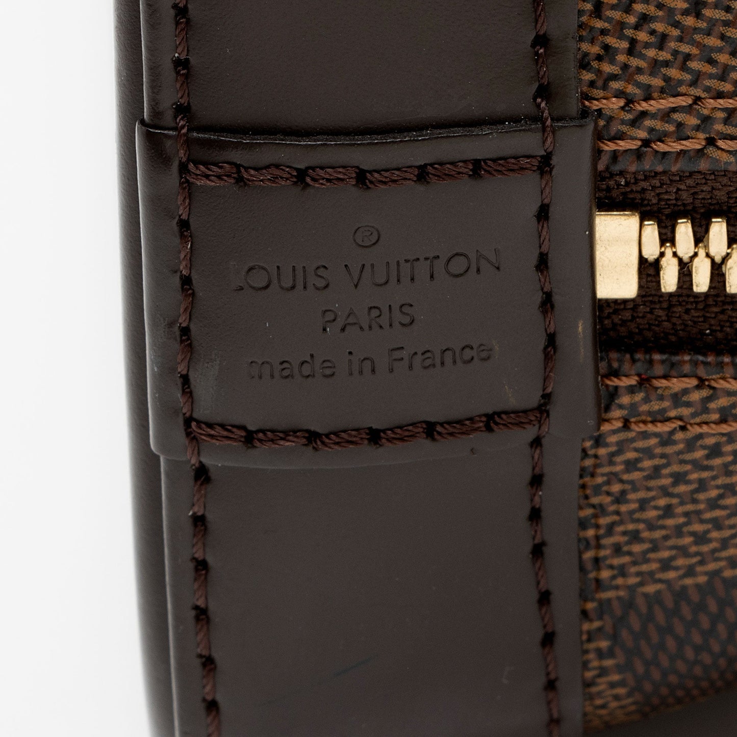 Louis Vuitton Damier Ebene Alma BB Satchel (SHF-DBkyHO)