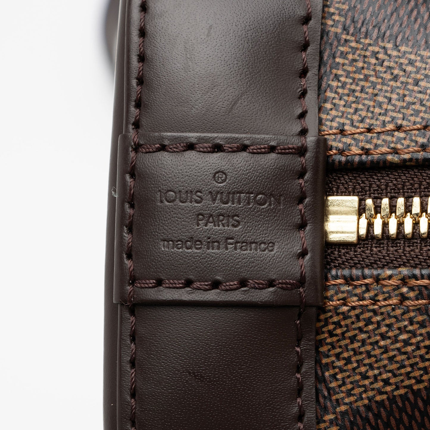 Louis Vuitton Damier Ebene Alma BB Satchel (SHF-AXOqAi)