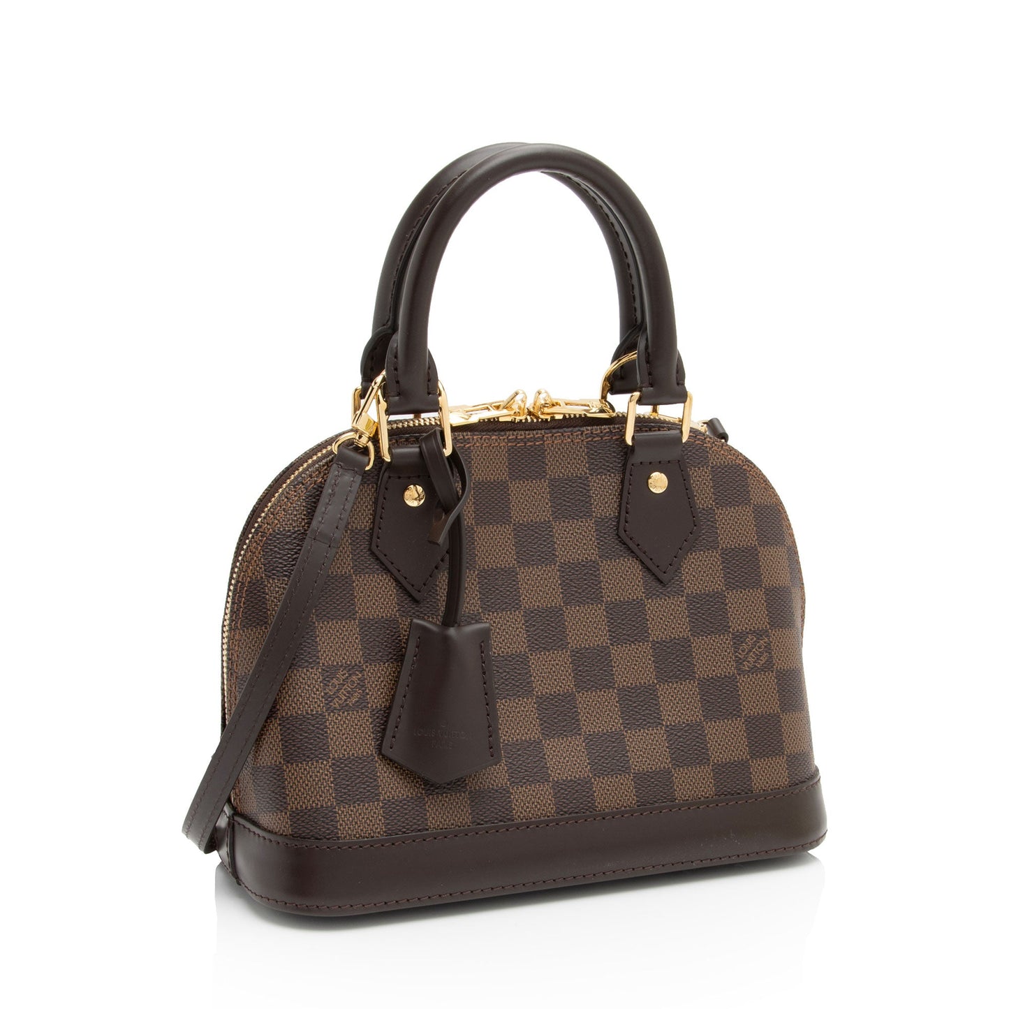 Louis Vuitton Damier Ebene Alma BB Satchel (SHF-ruhRxg)
