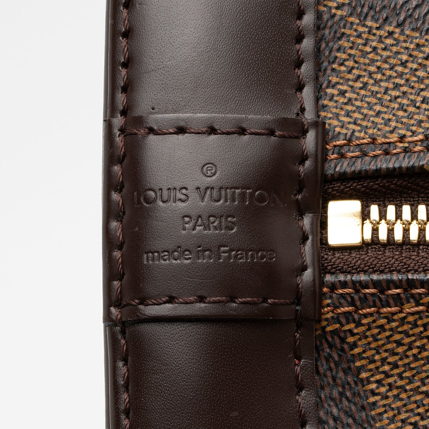 Louis Vuitton Damier Ebene Alma PM Satchel (SHF-sYnCGl)